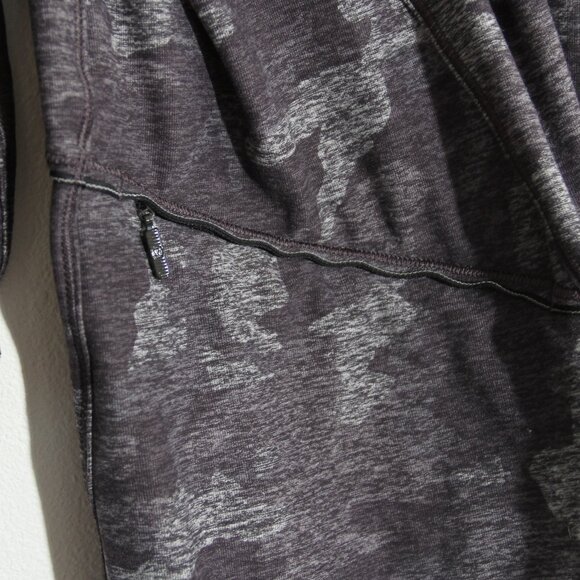Lululemon Warm Stabilizer 1/2 Zip Hoodie Pullover Incognito Camo HTR Black Rulu - Picture 8 of 13